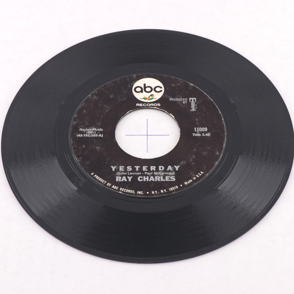 Ray Charles – Yesterday / Never Had Enough Of Nothing Yet 45 rpm Vinyl Record 7" - Picture 6 of 6